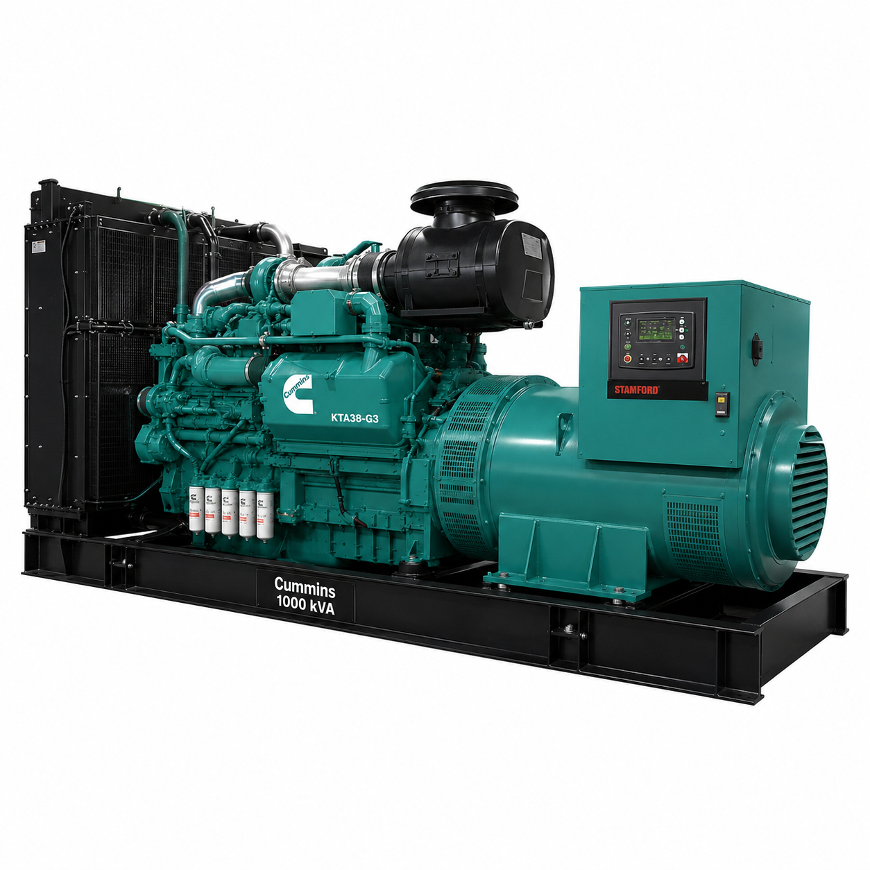 دیزل ژنراتور 1000 کاوا کامینز KTA38-G3 با آلترناتور استمفورد S6L1D-E41
