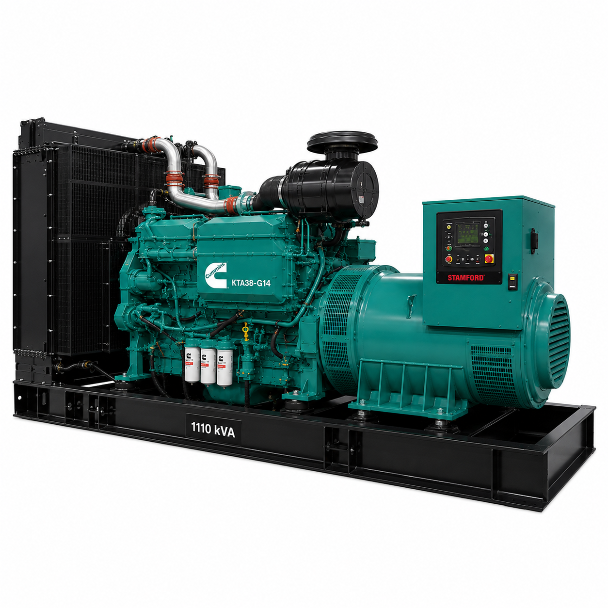 دیزل ژنراتور 1110 کاوا کامینز KTA38-G14 با آلترناتور استمفورد S6L1D-E41
