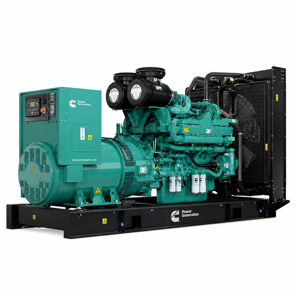 دیزل ژنراتور 900 کاوا کامینز مدل QSK23-G3 با آلترناتور استمفورد S6L1D-D41 مناسب برای تأمین برق اضطراری و دائم صنایع